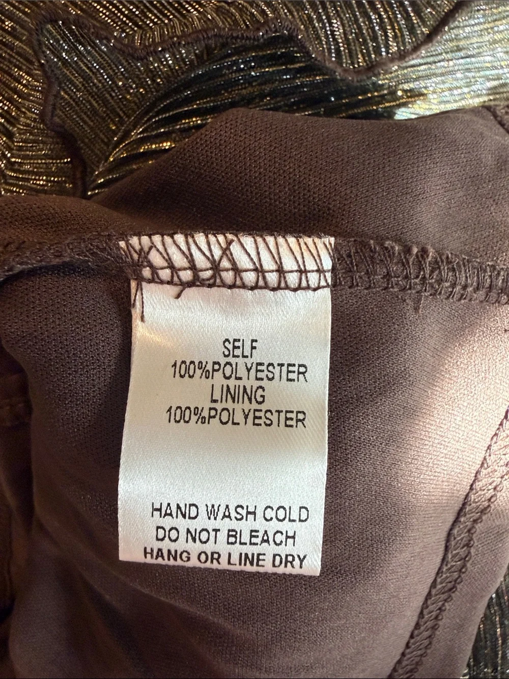 EASEL NWT DRESS METALLIC BLACK